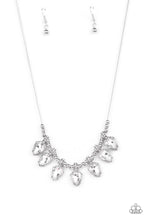 Load image into Gallery viewer, Crown Jewel Couture - White and Silver Necklace- Paparazzi Accessories