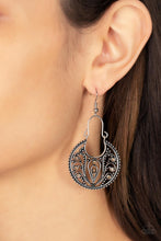 Load image into Gallery viewer, Vineyard Villa - Brown and Silver Earrings- Paparazzi Accessories