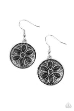 Load image into Gallery viewer, Saguaro Spring - Black and Silver Earrings- Paparazzi Accessories