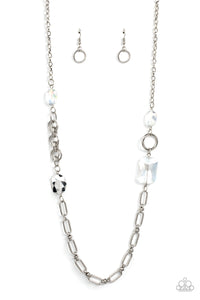 Famous and Fabulous - Multicolored Silver Necklace- Paparazzi Accessories