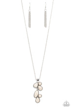 Load image into Gallery viewer, Wild Bunch Flair - White  and Silver Necklace- Paparazzi Accessories