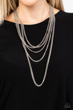 Load image into Gallery viewer, Top of the Food Chain - Silver Necklace- Paparazzi Accessories