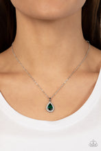 Load image into Gallery viewer, A Guiding SOCIALITE - Green and Silver Necklace- Paparazzi Accessories