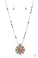 Load image into Gallery viewer, Sierra Showroom - Brown and Silver Necklace- Paparazzi Accessories