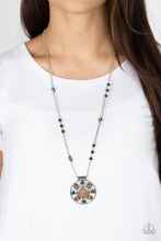 Load image into Gallery viewer, Sierra Showroom - Brown and Silver Necklace- Paparazzi Accessories