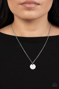 New Age Nautical - White and Silver Necklace- Paparazzi Accessories