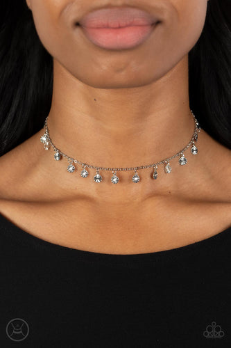Chiming Charmer - Silver Necklace- Paparazzi Accessories