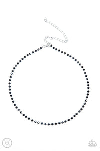 Mini MVP - Blue and Silver Necklace- Paparazzi Accessories