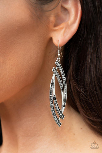 Twinkle for Two - Silver Earrings- Paparazzi Accessories