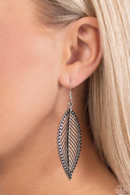 Load image into Gallery viewer, Canopy Cabaret - Black and Silver Earrings- Paparazzi Accessories