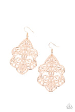 Load image into Gallery viewer, Festive Foliage - Rose Gold Earrings- Paparazzi Accessories