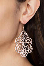 Load image into Gallery viewer, Festive Foliage - Rose Gold Earrings- Paparazzi Accessories