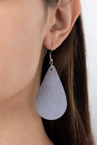 Subtropical Seasons - Silver Earrings- Paparazzi Accessories