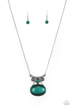 Load image into Gallery viewer, One DAYDREAM At A Time - Green and Silver Necklace- Paparazzi Accessories
