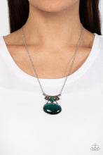 Load image into Gallery viewer, One DAYDREAM At A Time - Green and Silver Necklace- Paparazzi Accessories