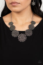 Load image into Gallery viewer, Basketful of Blossoms - Silver Necklace- Paparazzi Accessories