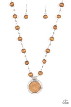 Load image into Gallery viewer, Soulful Sunrise - Brown and Silver Necklace- Paparazzi Accessories