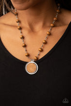 Load image into Gallery viewer, Soulful Sunrise - Brown and Silver Necklace- Paparazzi Accessories