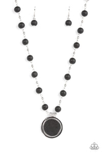 Soulful Sunrise - Black and Silver Necklace- Paparazzi Accessories