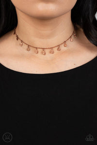Chiming Charmer - Copper Necklace- Paparazzi Accessories