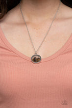Load image into Gallery viewer, Gemstone Guru - Brown and Silver Necklace- Paparazzi Accessories