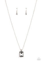 Load image into Gallery viewer, Understated Dazzle - Silver Necklace- Paparazzi Accessories