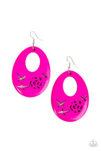 Load image into Gallery viewer, Home TWEET Home - Pink and Silver Earrings- Paparazzi Accessories