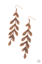 Load image into Gallery viewer, Lead From the FROND - Copper Earrings- Paparazzi Accessories