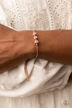 Load image into Gallery viewer, Roll Out the Radiance - White and Copper Bracelet- Paparazzi Accessories