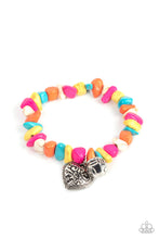 Load image into Gallery viewer, Love You to Pieces - Multicolored Silver Bracelet- Paparazzi Accessories