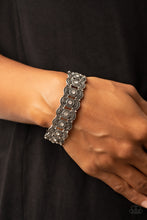 Load image into Gallery viewer, Rapturous Romance -  White and Silver Bracelet- Paparazzi Accessories