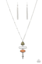 Load image into Gallery viewer, Artisan Eden - Multicolored Silver Necklace- Paparazzi Accessories