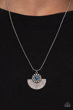 Load image into Gallery viewer, Magnificent Manifestation - Blue and Silver Necklace- Paparazzi Accessories