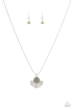 Load image into Gallery viewer, Magnificent Manifestation - Green and Silver Necklace- Paparazzi Accessories