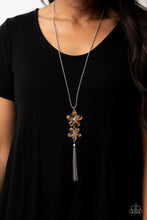 Load image into Gallery viewer, Perennial Powerhouse - Brown and Silver Necklace- Paparazzi Accessories