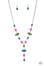 Load image into Gallery viewer, Authentically Adventurous - Multicolored Silver Necklace- Paparazzi Accessories