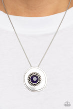 Load image into Gallery viewer, Make Me a MEDALLION-aire - Purple and Silver Necklace- Paparazzi Accessories