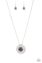 Load image into Gallery viewer, Make Me a MEDALLION-aire - Purple and Silver Necklace- Paparazzi Accessories