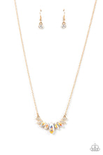 Load image into Gallery viewer, One Empire at a Time - White and Gold Necklace- Paparazzi Accessories
