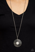 Load image into Gallery viewer, Targeted Tranquility - White and Silver Necklace- Paparazzi Accessories