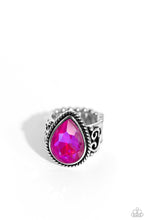 Load image into Gallery viewer, Supernatural Sparkle - Pink and Silver Ring- Paparazzi Accessories
