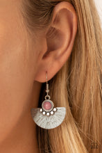 Load image into Gallery viewer, Manifesting Magic - Pink and Silver Earrings- Paparazzi Accessories