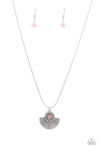 Magnificent Manifestation - Pink and Silver Necklace- Paparazzi Accessories