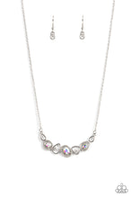 Load image into Gallery viewer, Celestial Cadence - Multicolored Silver Necklace- Paparazzi Accessories