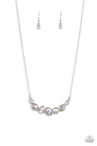 Celestial Cadence - Multicolored Silver Necklace- Paparazzi Accessories