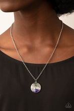 Load image into Gallery viewer, Completely Crushed - Purple and Silver Necklace- Paparazzi Accessories