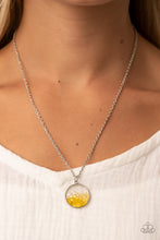 Load image into Gallery viewer, Completely Crushed - Yellow and Silver Necklace- Paparazzi Accessories