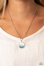 Load image into Gallery viewer, Completely Crushed - Blue and Silver Necklace- Paparazzi Accessories