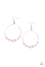 Load image into Gallery viewer, Ambient Afterglow - Pink and Silver Earrings- Paparazzi Accessories