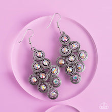 Load image into Gallery viewer, Constellation Cruise - Multicolored Silver Earrings- Paparazzi Accessories